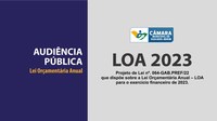 CONVITE - 1ª e 2ª AUDIÊNCIA PÚBLICA  - Lei Orçamentária Anual – LOA para o exercício financeiro de 2023.