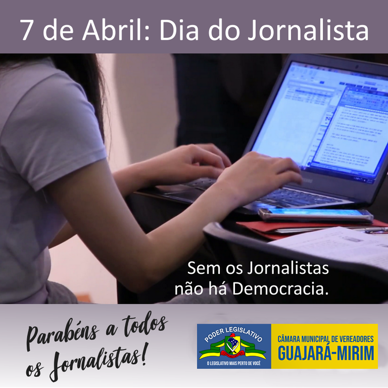 FELIZ DIA DO JORNALISTA