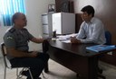 O presidente da Câmara Municipal de Guajará-Mirim, advogado Sérgio Bouez (PSB), recebeu na manhã de terça-feira (26), o Tenente-Coronel Giffoni.
